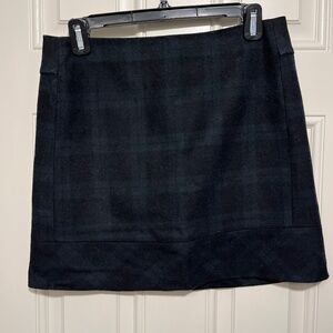 Kenar black watch plaid miniskirt